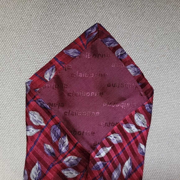 CLAIBORNE Floral Silk Tie - Picture 6 of 8